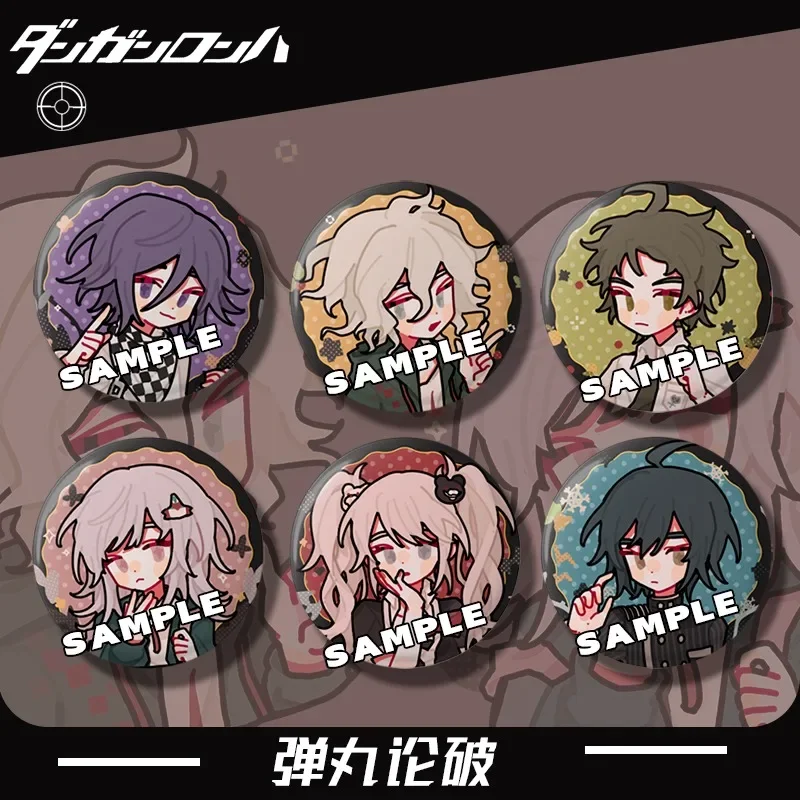 Anime KeyChain Danganronpa Trigger Happy Havoc Key Chain for Woman Junko Enoshima Key Ring Kokichi Oma Pendant Acrylic Girl Gift