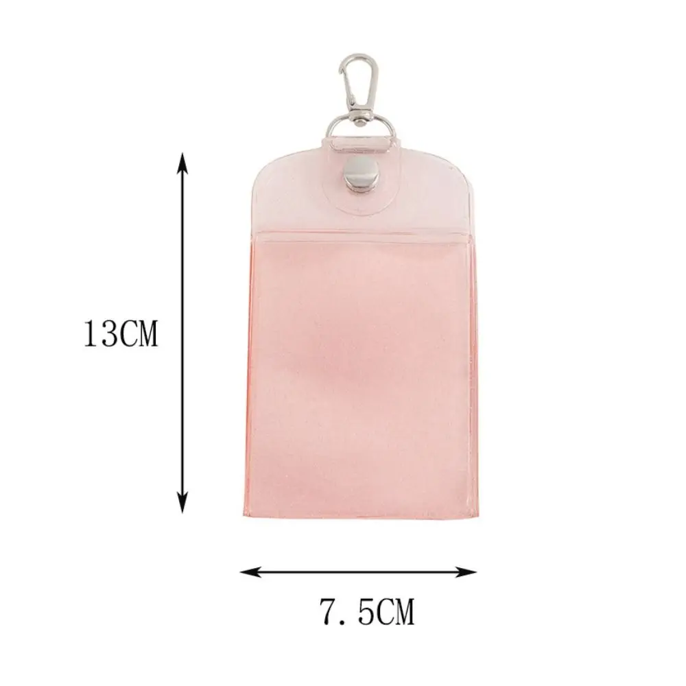 Creatieve 3-inch fotokaarthouder Transparant PVC sleutelhangers Cadeau Mini Idol fotohouder