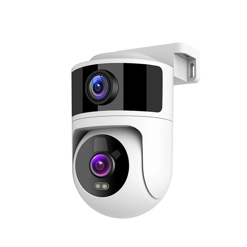 

Tuya household waterproof 800W binocular surveillance camera wireless wifi smart dual lens head shaker