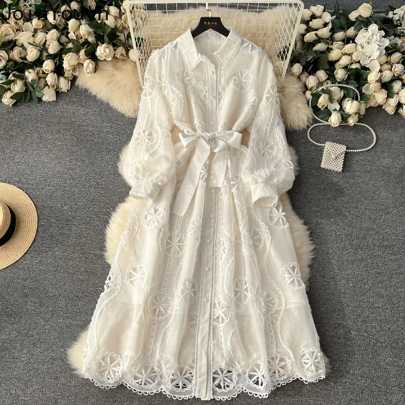 heavy maxi dresses Plus Size Empire Waist Chiffon Maxi Dress with Long Lantern Sleeves Ever-Pretty Plus