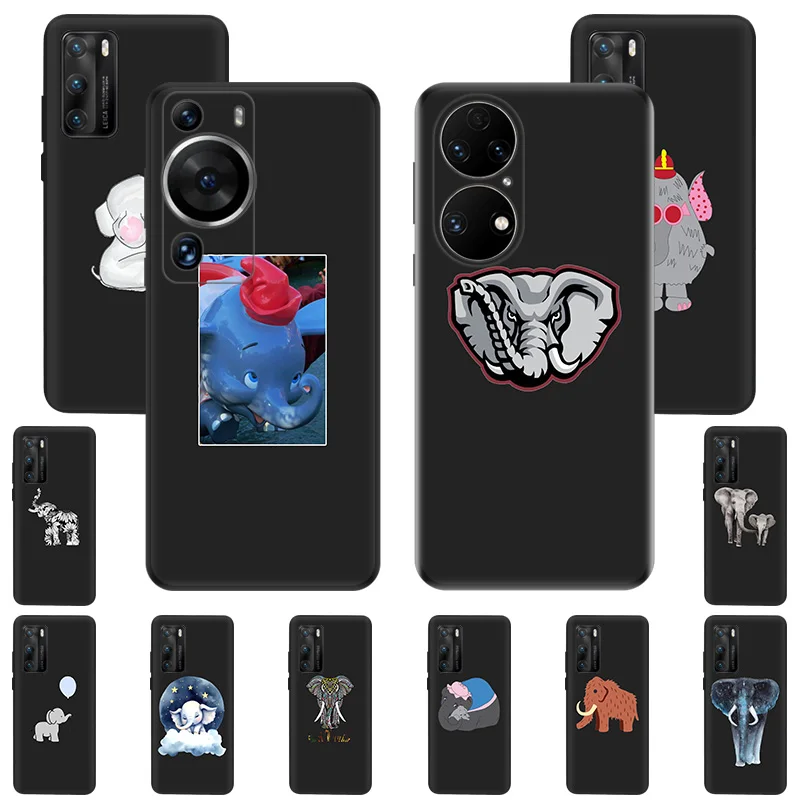 Soft Silicone Phone Case For Huawei P30 Pro P20 P40Lite P Smart Z Moto G31 G30 G200 One Fusion Stars Cute Elephant Protect Cover