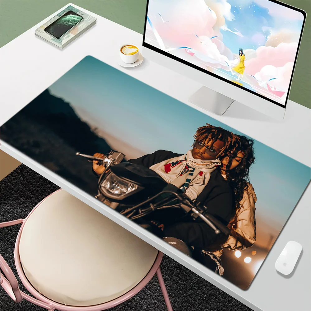 J-Juice Wrld Rapper Mouse Pad Desk Mat Large Non-slip Anti-fray Keyboard Ergonomic Office Rubber PC Home Custom