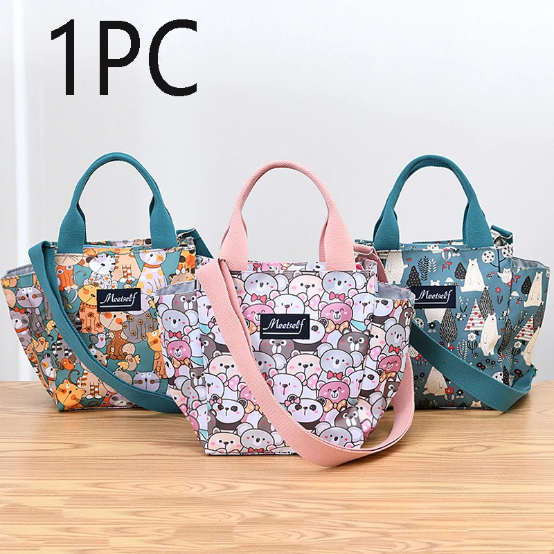 New work lunch box bag insulation lunch bag hand carry mommy bag waterproof student lunch box bag
