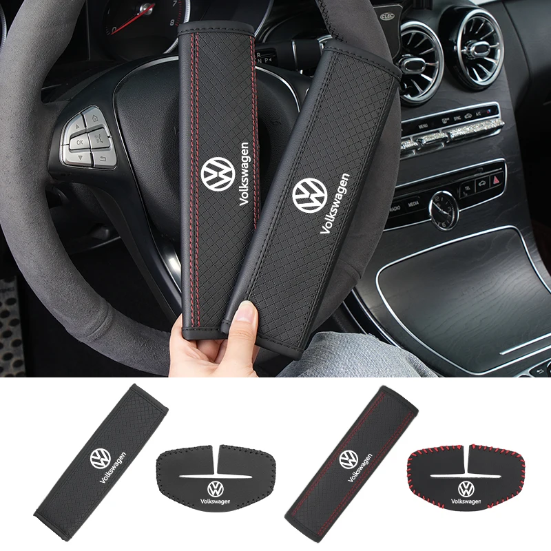 

Cup Holders Car Seat Shoulder Pad Seat Belt Buckle Protector Cover Accessories For Volkswagen VW Scirocco Jetta Beetle Golf Pass