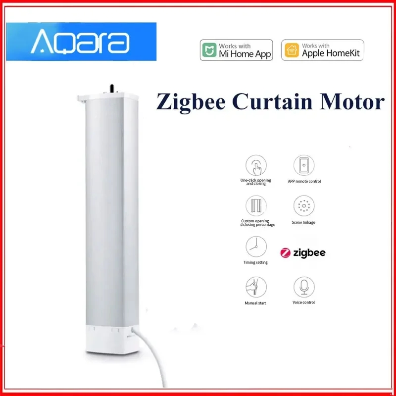 

Aqara Smart Curtain Motor Curtain Zigbee APP Control Wireless Timing Setting Smart Home Work with Mi home APP Homekit ZNCLDJ11LM