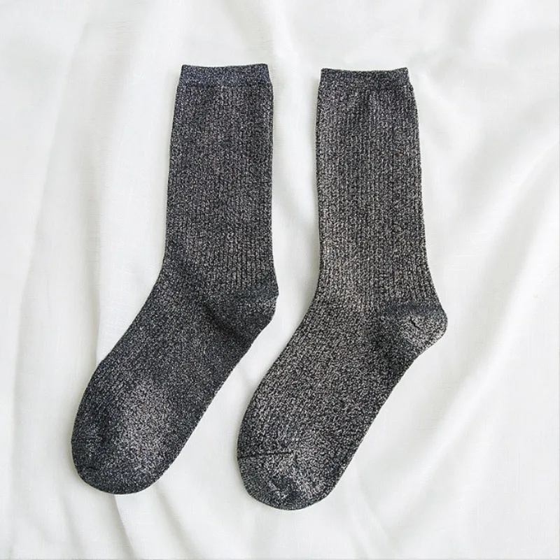 5-Paar Slouch-Socken-Set für Damen, Frühling und Herbst, lange, lockere Socken für Damen, lässige Söckchen für Mädchen, Großhandel, Strumpfwaren 2025