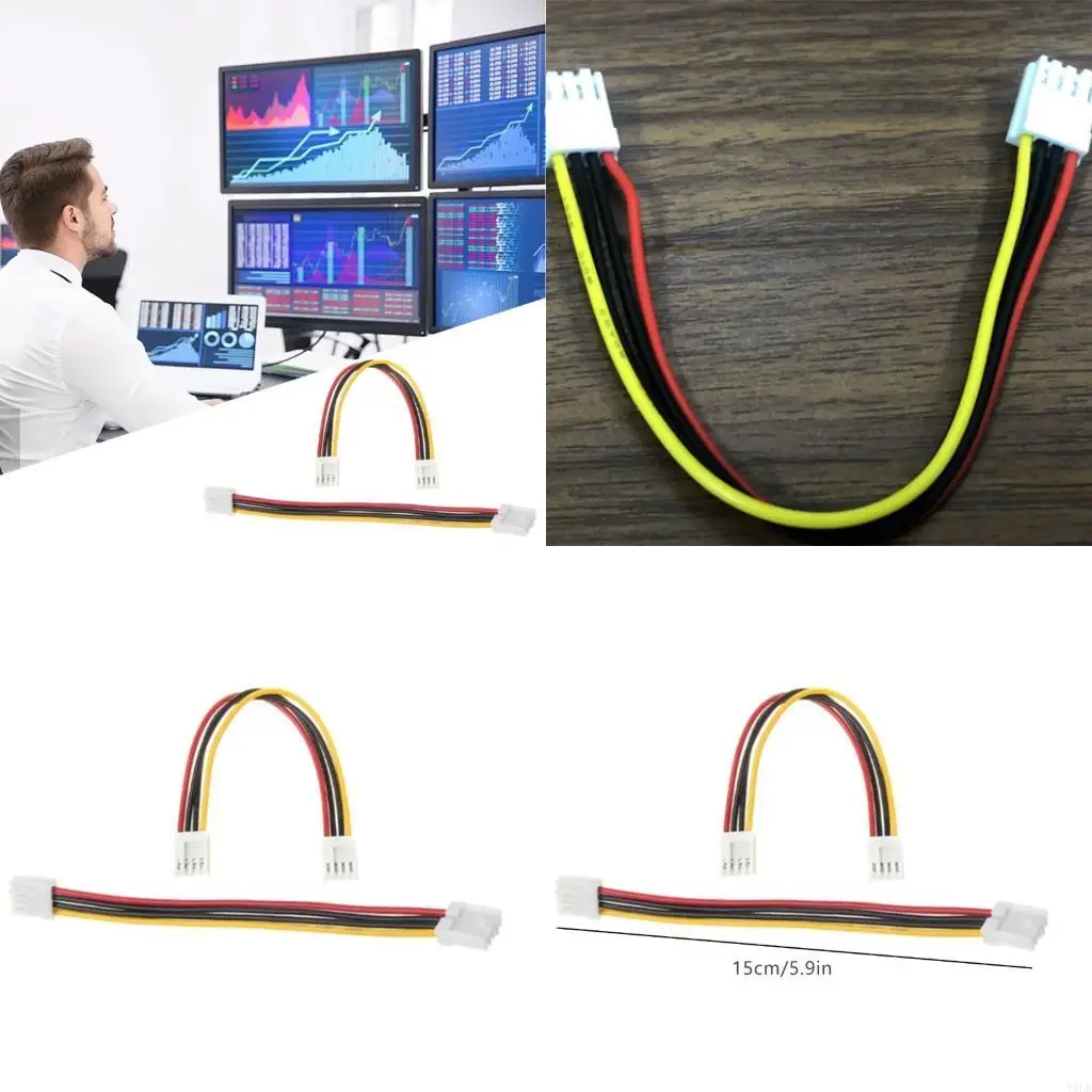 

Elastics Elastics Изолировали 4PIN Flopsy Power Cord 15 см 2,54 мм самки разъемы самки