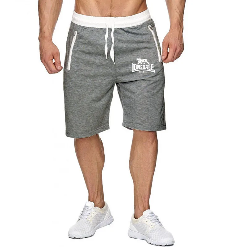 Men Run Shorts  Training Shorts Zipper Pockets Gym Sports  Short Casual  New Summer Fitness Short