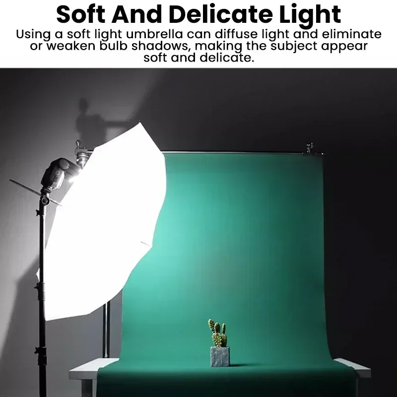 Происхождение 33 дюйма 83 см зонтик для фотостудии фото видео мягкий свет белый/серебристый отражатель зонт без подставки, 1/2 шт.