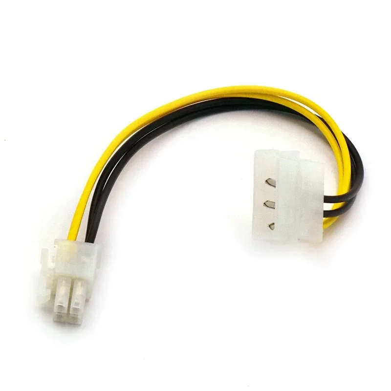 4Pin CPU Power Supply To IDE Port Extension Cord Cable Desktop 4 Pin ATX 12V P4 Power Male To Molex Male Connector Cable 20cm