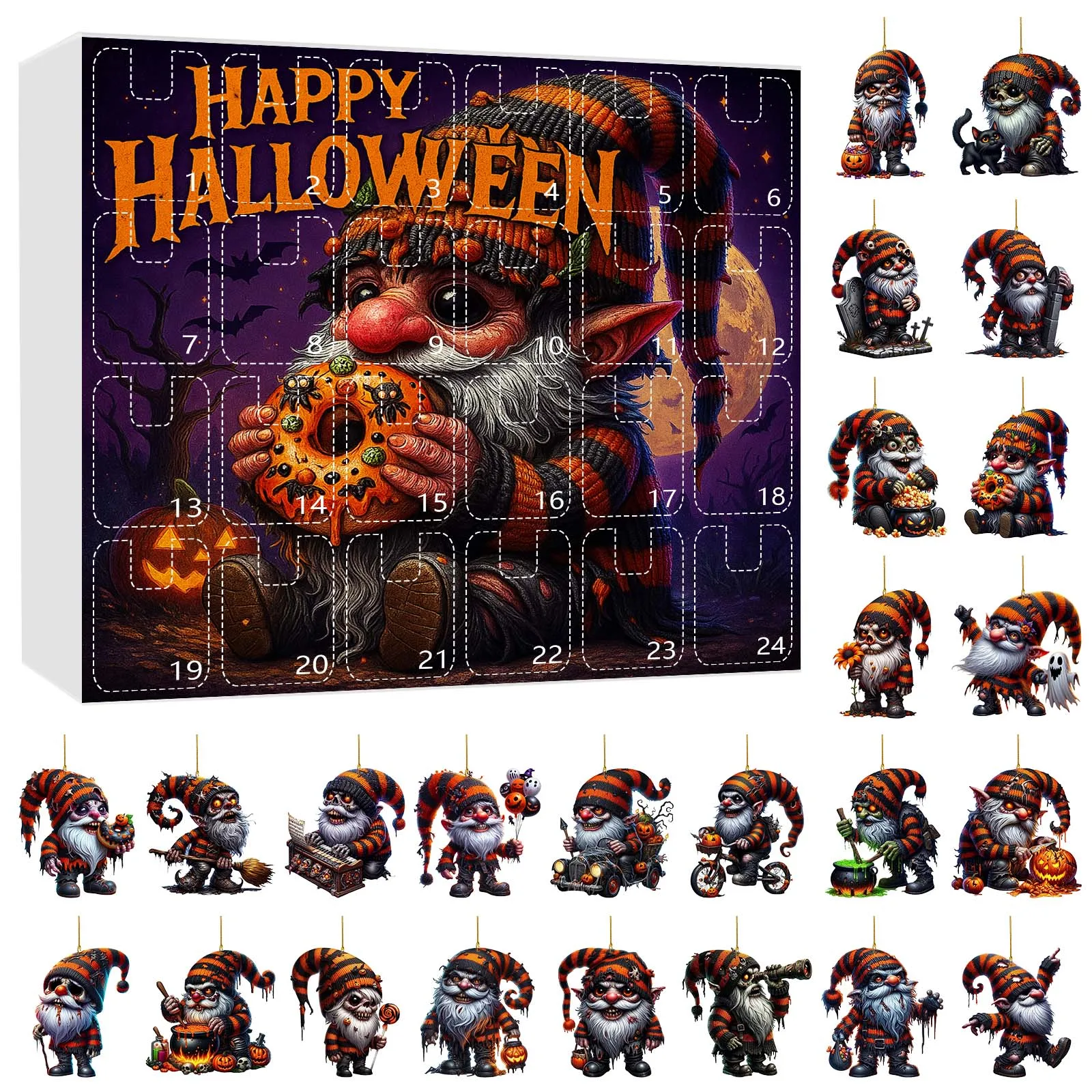 Timer 3 Minutes 2025 Halloween Box Set Halloween Countdown Calendar Children's Surprise Toy Set As A Gift Hot Tub Timer 1 Hour