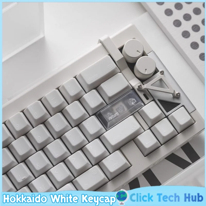 Leledesign Hokkaido White Keycap 133key Solid Color Cherry Height Extremely Simple And Elegant Office Mechanical Keyboard Keycap
