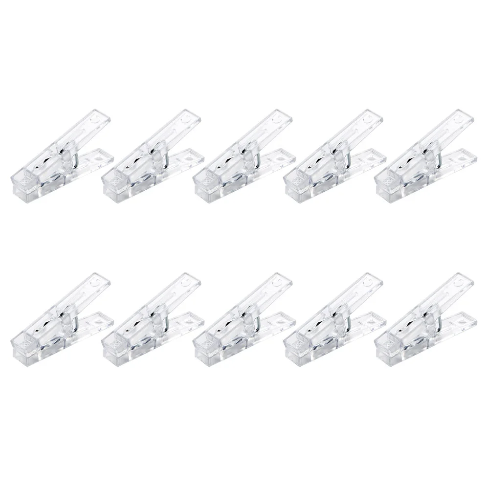 20 Stuks Plastic Transparante Mini Clips Foto Decoratieve Klem voor Lichtslinger Papier Notities Lamp String Klem Plastic Foto Clip