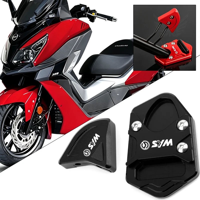 

For SYM Cruisym 300 GTS300i Joymax Z Z300 F F300 Moto Accessories CNC Kickstand Foot Side Stand Extension Support Plate Enlarger