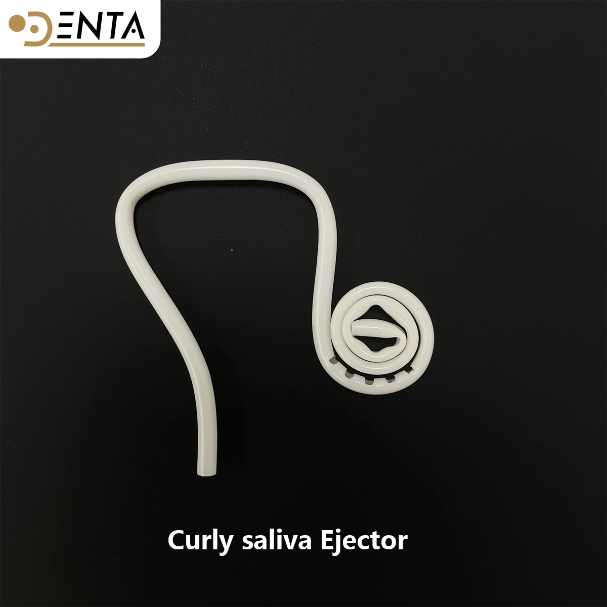 Dental Coiled Saliva Ejector Disposable Tongue Holder Flexible Bend Suction Tips Surgical Dental Tools for Clinic Oral Aspirator