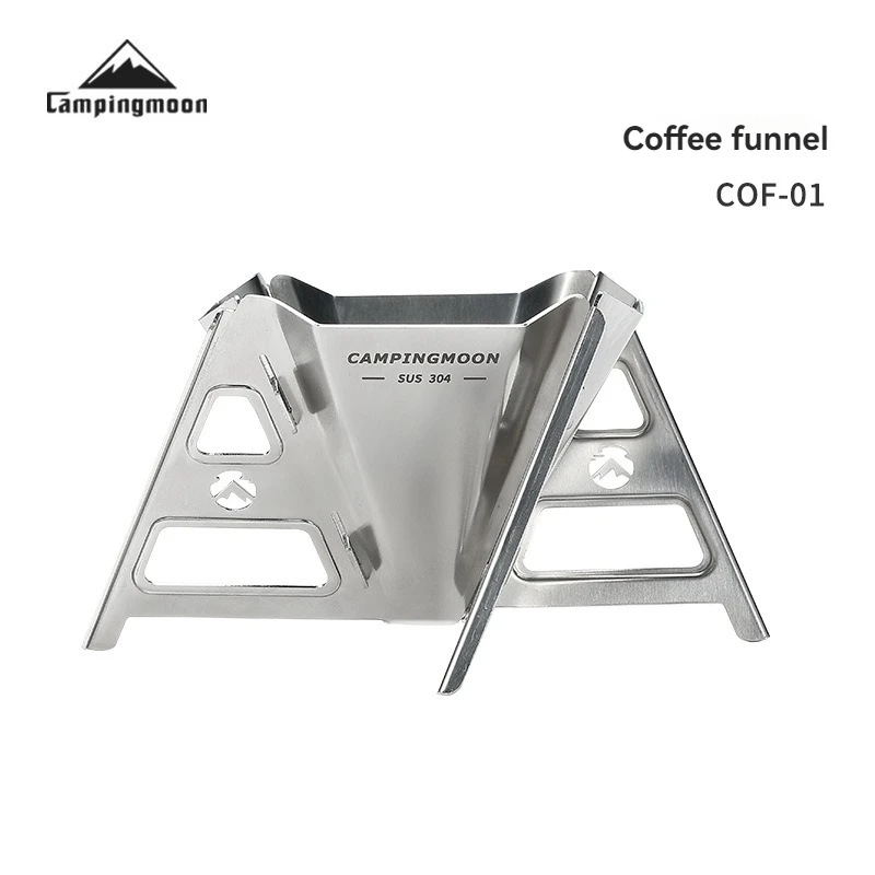 قمع قهوة من الفولاذ المقاوم للصدأ COF-01 - حامل فلتر قهوة مبتكر قابل للإزالة والطي