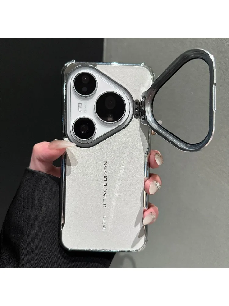 Etui na Huawei Pura 90s Pro Max 80 Ultra 70 Pro+ Etui z PU skóry z galwanizowaną ramką Ochrona aparatu Uchwyt Ochronny — zdjęcie produktu 7