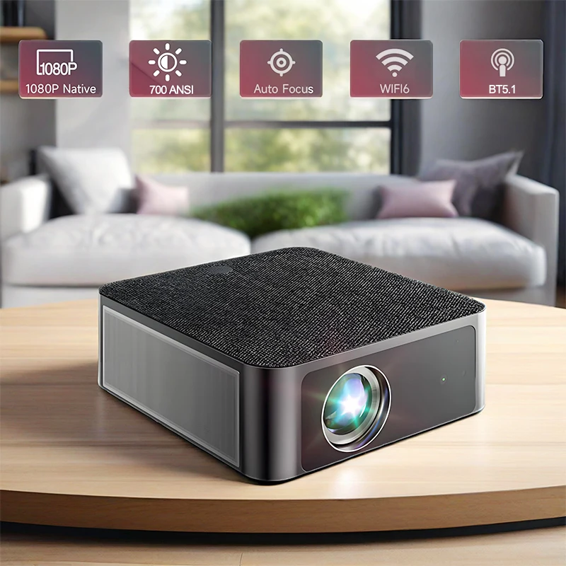 جهاز عرض محمول 4K 700 ANSI 1080P Full HD التركيز التلقائي أندرويد المسرح المنزلي واي فاي BT5.1 مشاريع الرؤية الليلية للفيلم الخارجي #1
