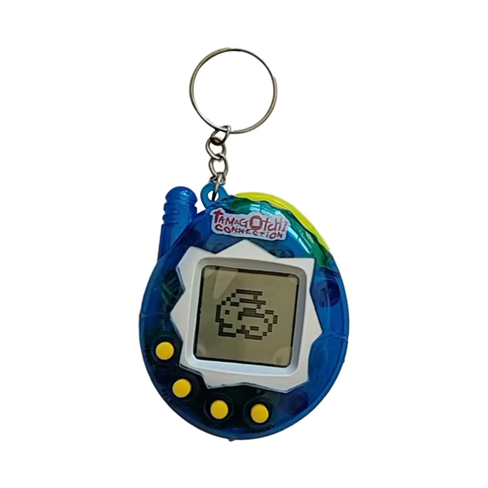 Retro elektronische digitale huisdiernostalgie voor het wachten in lijnactiviteit carnaval