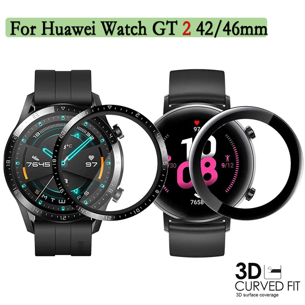 For Huawei Watch GT2 42/46mm 3D Curved Composite Film 1/2/3/5pcs Ultra-thin Premium Screen Protector Films Waterproof Watch Film