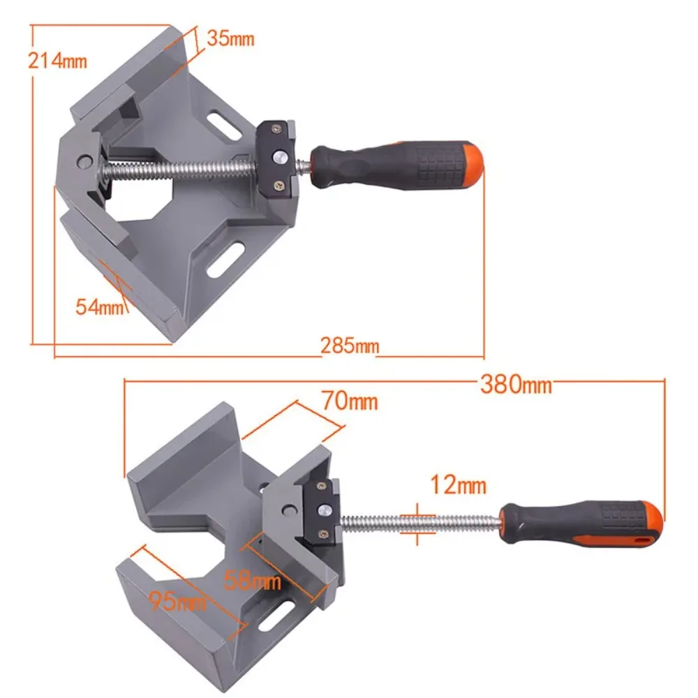 Coin de soudage à angle de 90 degrés, Clip de fixation à Angle droit, support à pince, cadre Photo pour le travail du bois, pince en verre, outil manuel pour meubles