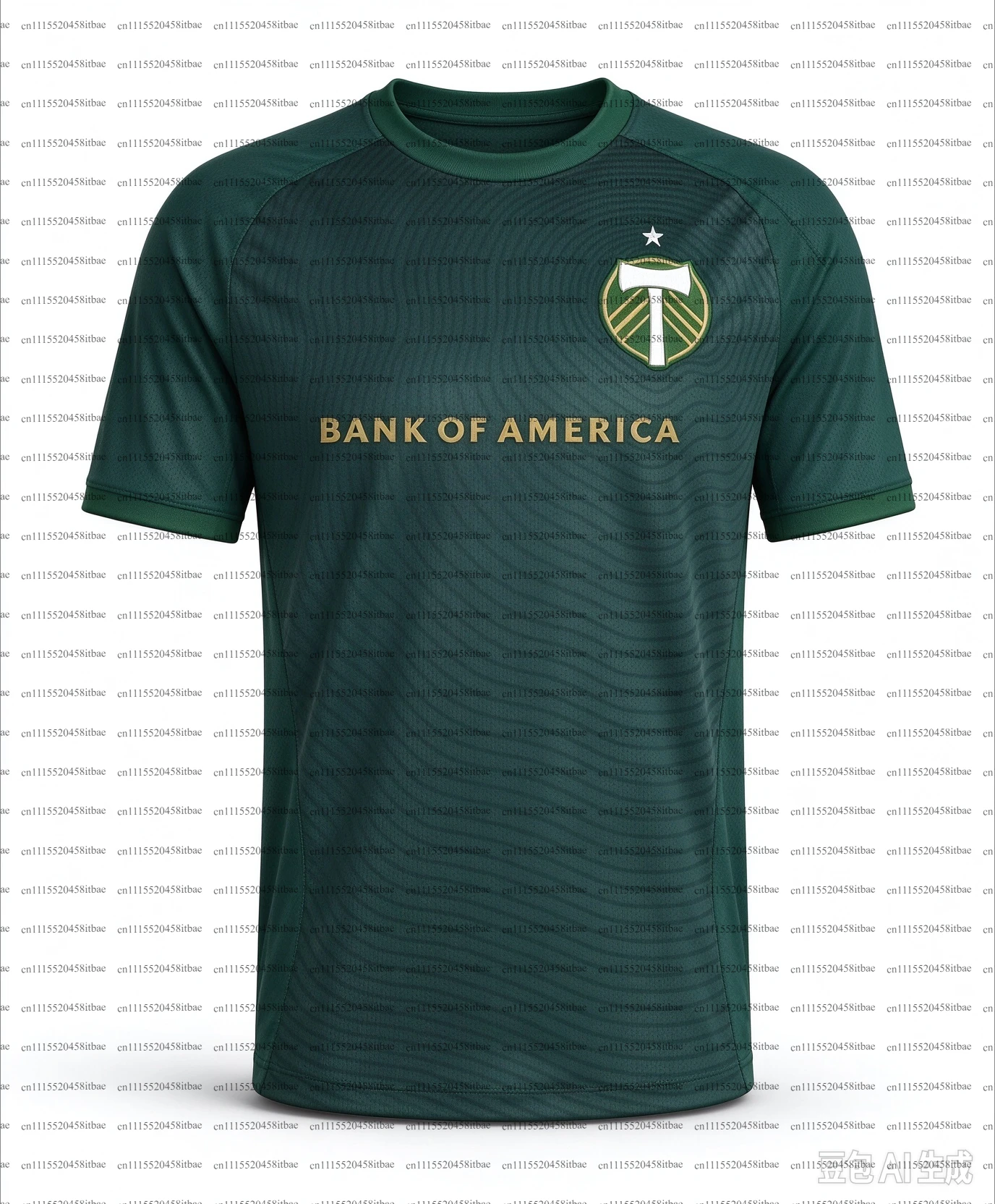 26‑27 Portland Timbers Soccer Jersey, Men Allover Ripple Print Fan Sports Tee, Breathable Quick Dry Football Training Shirt