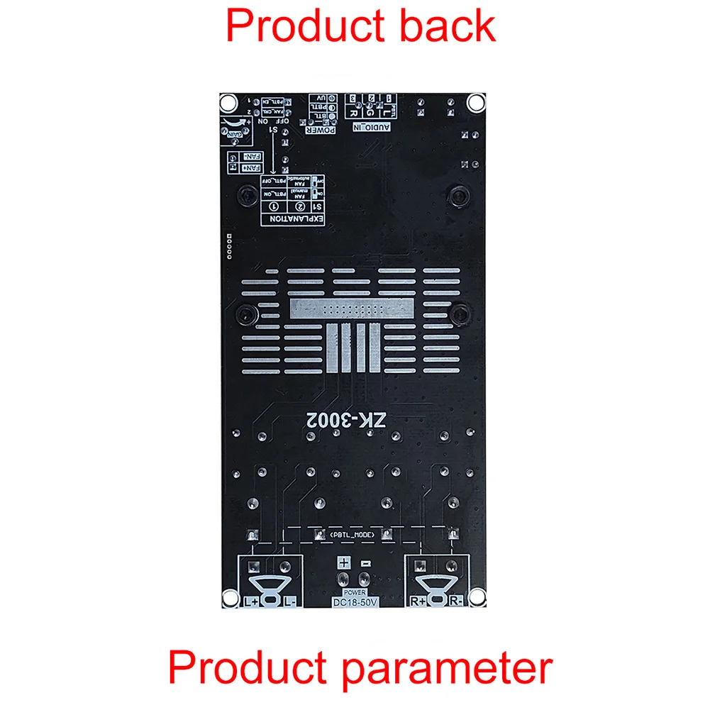 ZK-3002 Digitale Versterker Board 300WX2 Geborsteld Mono 600W TPA3255 AMP Geborsteld Mono Board Pure Achter Stage Eindversterker Board