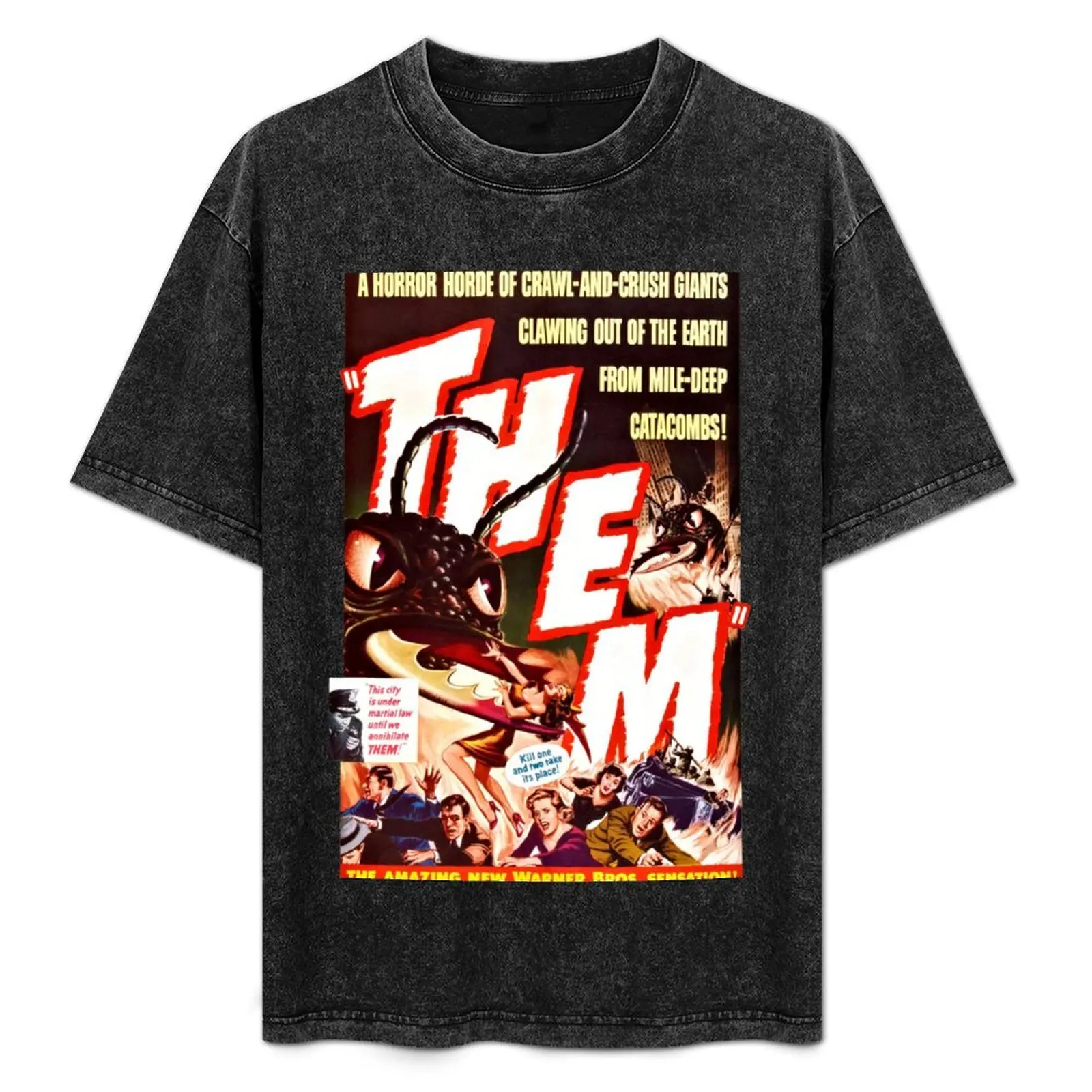 Them! T-Shirt Soft Casual Short Sleeve Cotton Tee