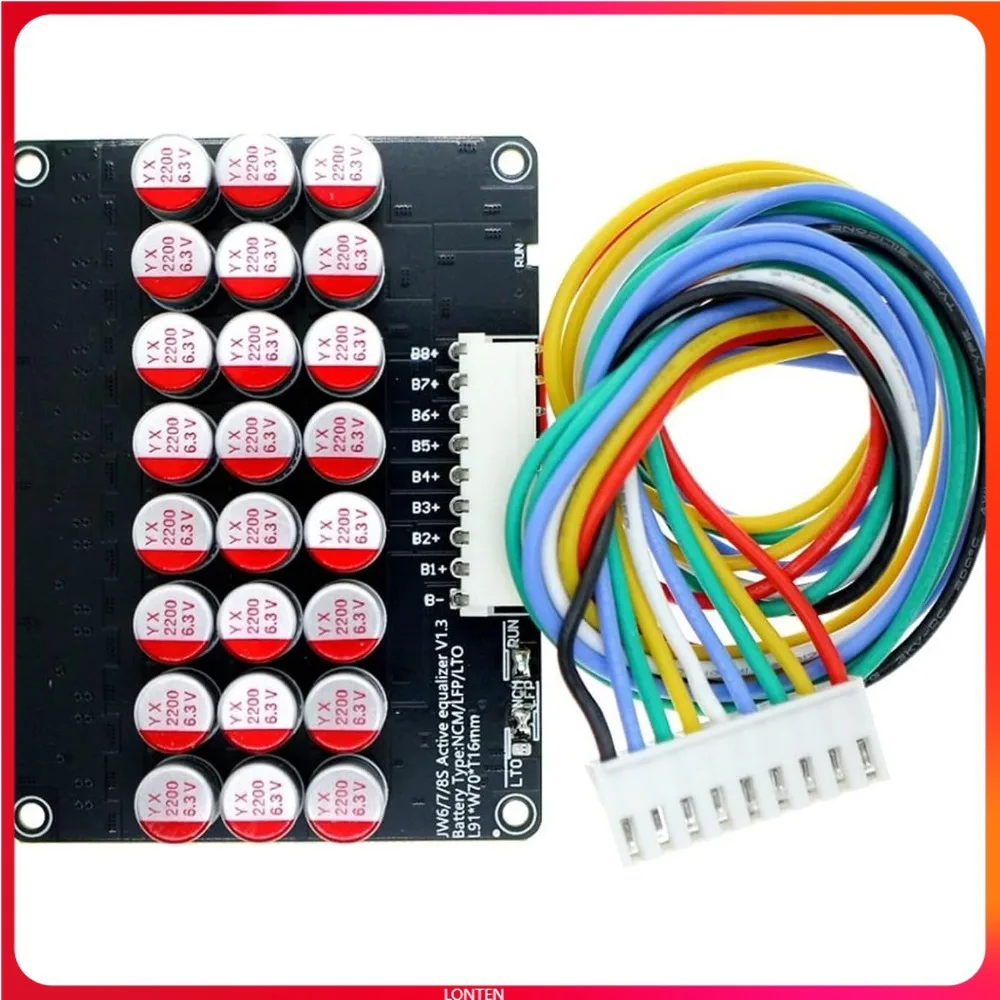

3S 5A Active Equalizer Whole Group Balancer Lifepo4 Lipo Lto Lithium Active Battery Energy Transfer Equalization LT-HD0059