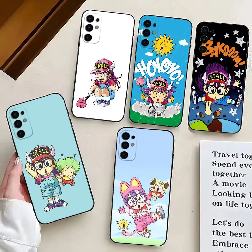 

D-Dr S-Slump A-AraleS Anime Phone Case Black Silicone Soft For Samsung S25,S24,S21,S22,S23,S30,Ultra,S20,Plus,Fe,Lite