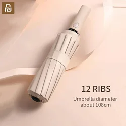 Xiaomi Youpin12 Ribs ombrello UV ingrandisci 108cm di diametro parasole automatico resistenza alla pioggia del vento Bumbershoot uomo donna ombrelli