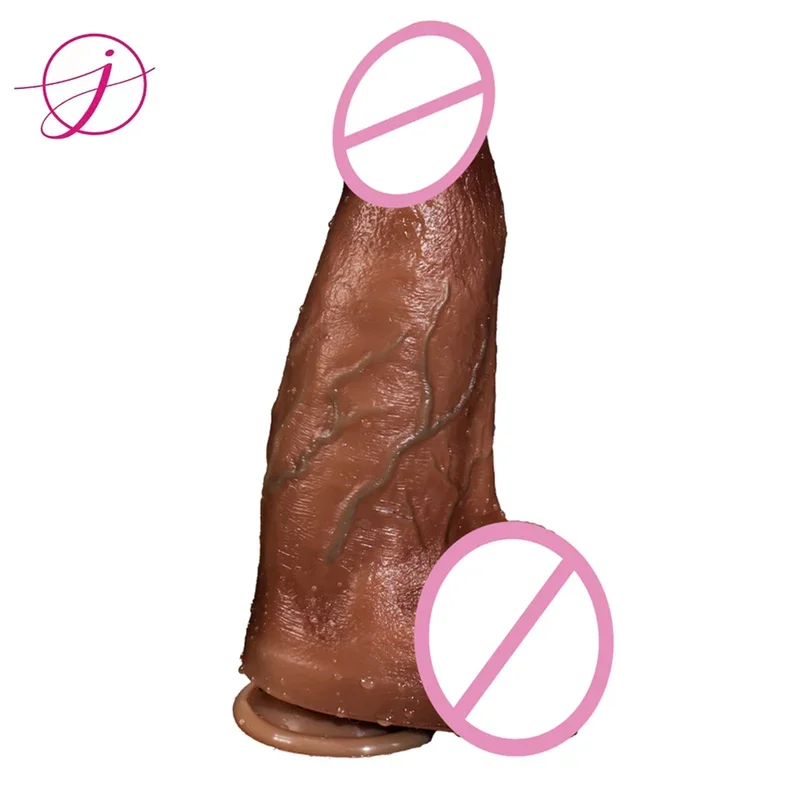 

Big Huge Dildo Realistic Suction Cup Cock Male Artificial Penis Real Skin Phallus Dick Sex Toys for Adult Female Masturbator 18