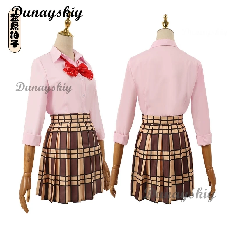 أنيمي الحمضيات أيهارا يوزو أيهارا مي تأثيري حلي شعر مستعار تأثيري JK زي مدرسي ملابس النساء الفتيات كرنفال حفلة زي