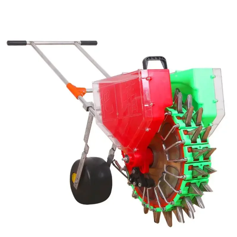 2 in 1 Planter Seeders Commercial Precision Garden Handle Push Fertilizer Machine Cotton Seeds Sowing Double Manual Corn Planter