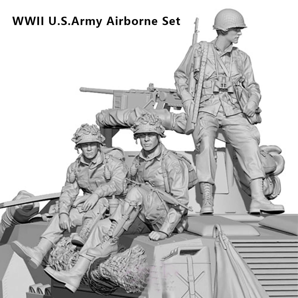 1/35 U.S.Army, Resin Model figure soldier, WWII Military themes, Unassembled and unpainted kit