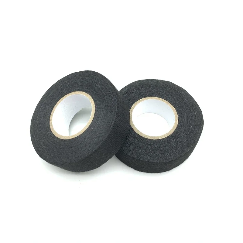 1pc Heat-resistant Adhesive Cloth Fabric Tape For Car Auto Cable Harness Wiring Loom Protection Width 9/15/19/25/32MM Length 15M