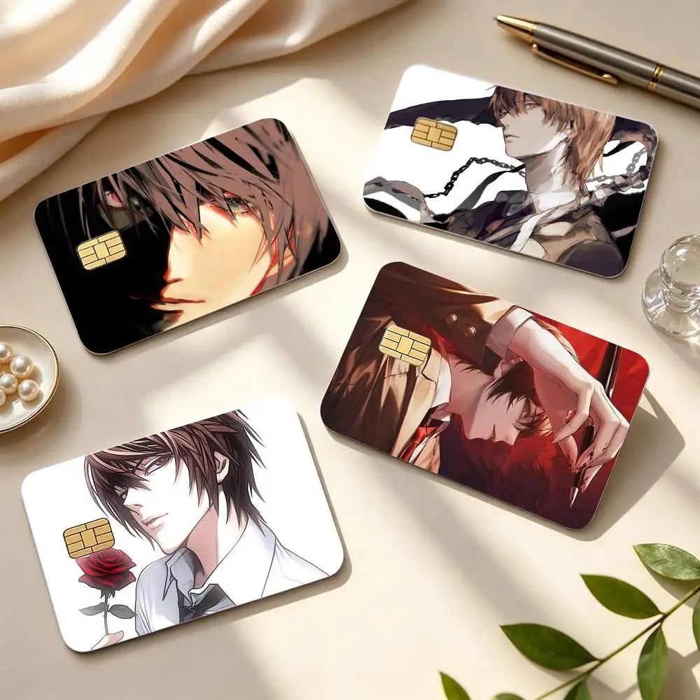 Death Note Light Yagami HD Credit Card Stickers Game Card Decal Small Chip Waterproof Sticker Gift Decor