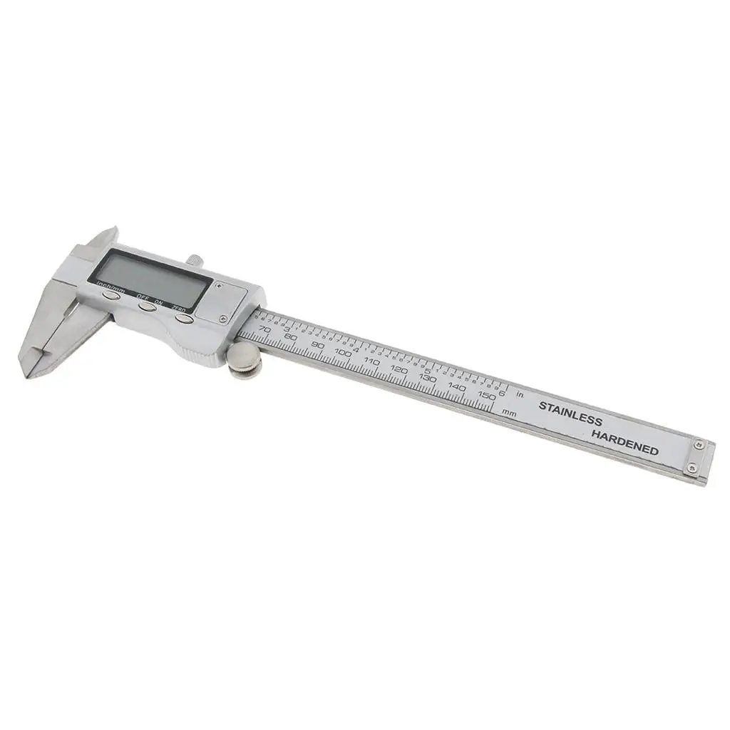 

Electronic Digital Vernier Caliper Measuring Tool - 6 inch/150mm Waterproof with Large LCD Screen - Inch to Metric Conversion