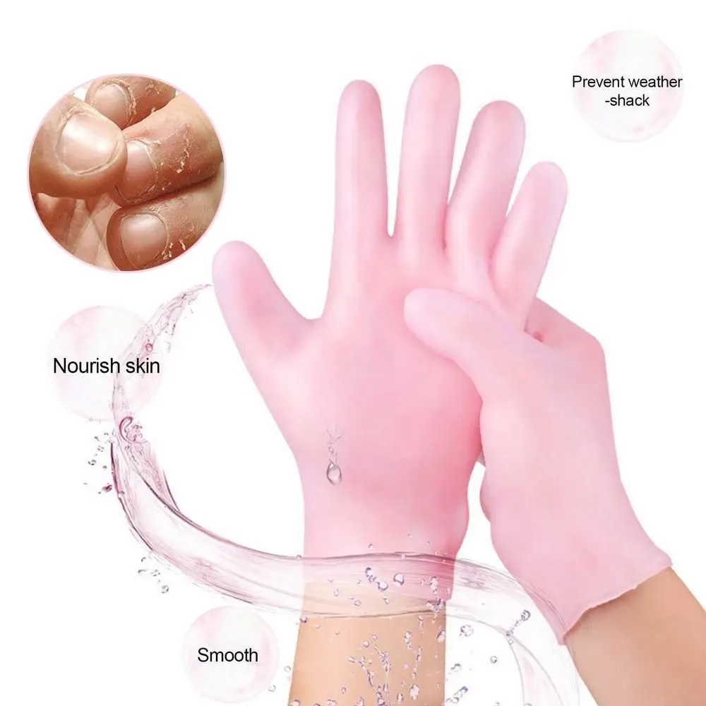 

Hands Moisturizer Beauty Repair Rough Silicone Moisturizing Gloves Skin Care Tools Hand Healing Gloves Spa Gel Gloves