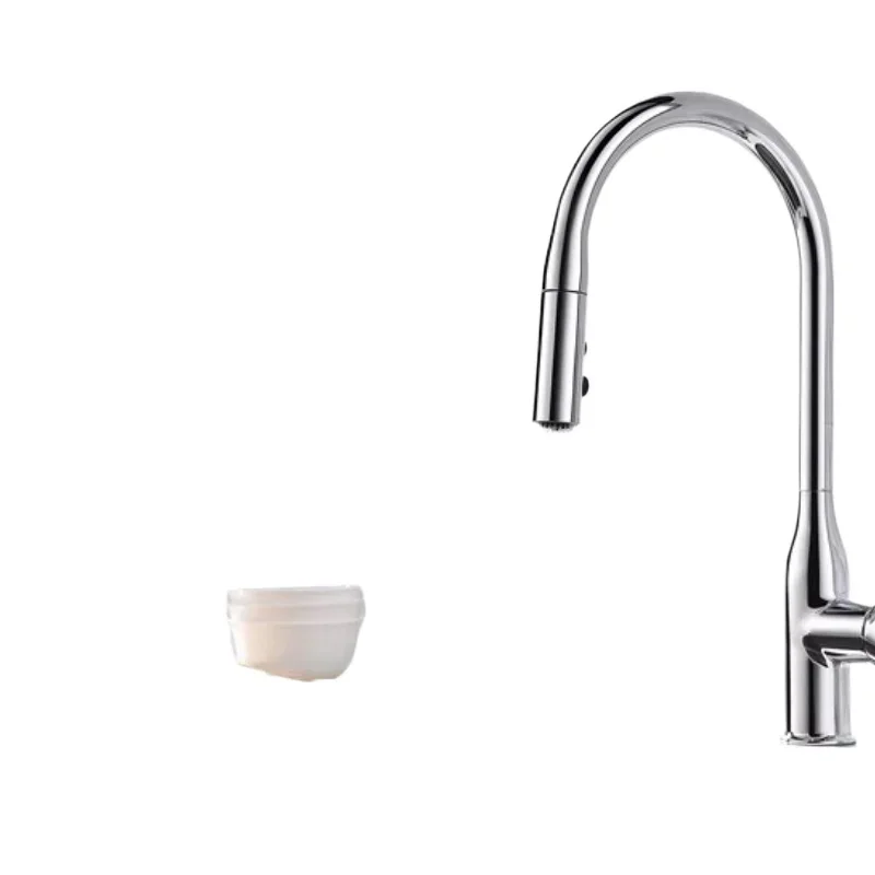 

Classic European Kitchen Faucet Rotary Pull-out Hot and Cold Water Household Sink Faucet