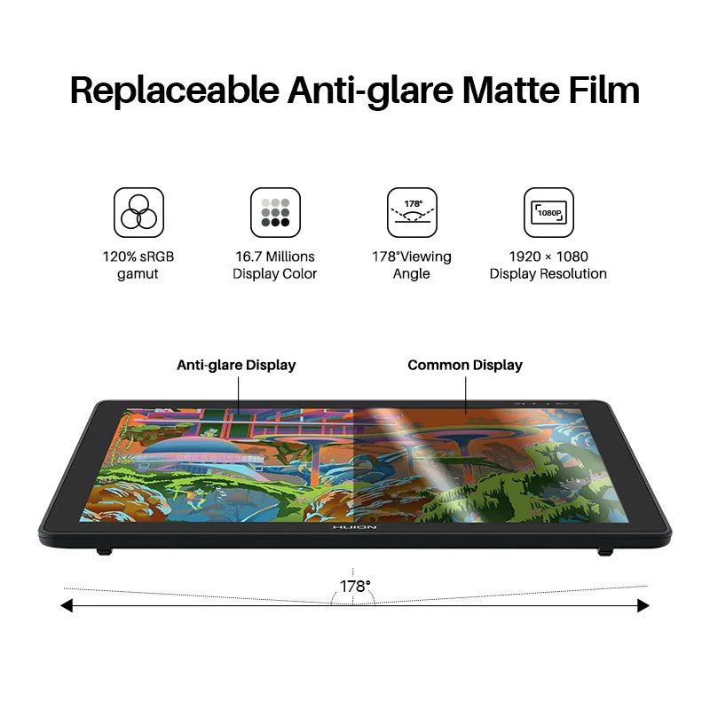 22 Digital Pen  21.5 Inches Touch Screen USB Resolution Drawing Tablet