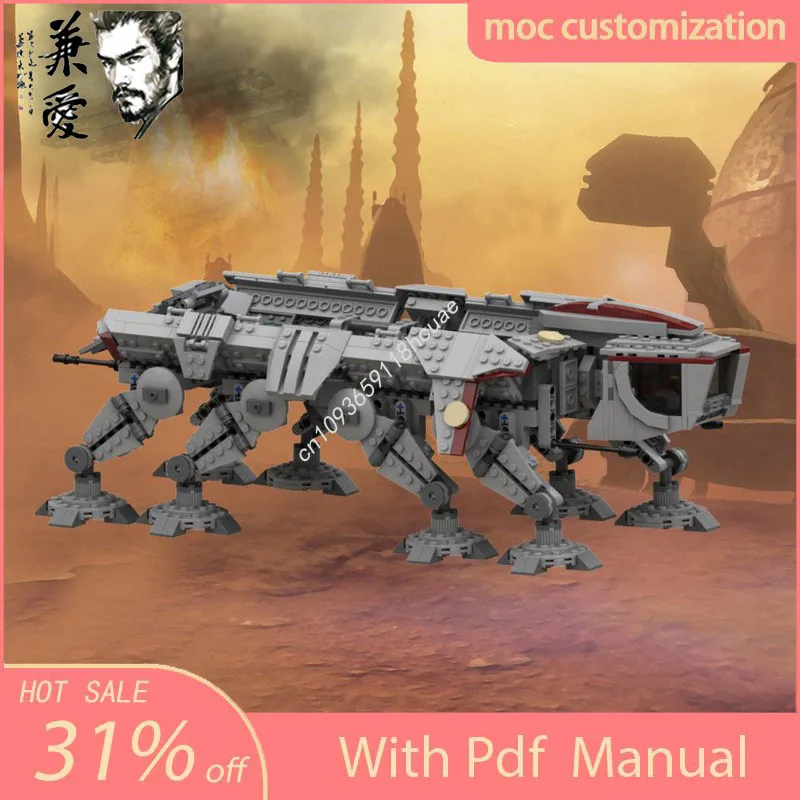 1283PCS 935PCS MOC AT-OT - Clone Wars Star Battle Model Building Block Diy Creative Assembly Educational Bricks Toys Kid Gift