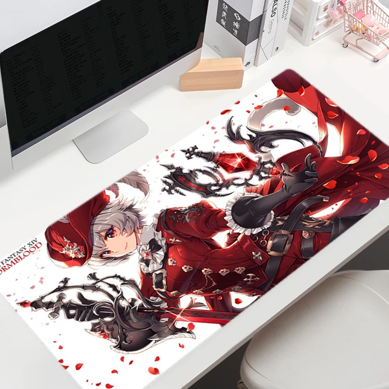 Large Mouse Pad Gamer Final Fantasy XIV Gaming Mousepad Company Keyboard Mouse Mats Carpet Computer Anti-Slip Table Desk Mat