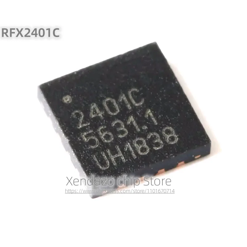 10pcs/lot RFX2401C 2401C QFN-16 package Original genuine 2.4GHz ZigBee/ISM wireless transceiver chip