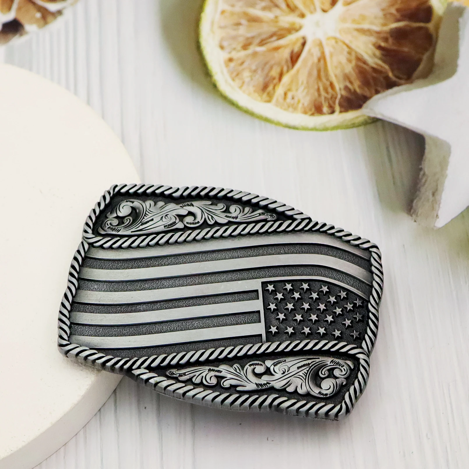 Vintage American Flag เข็มขัดหัวเข็มขัดสําหรับผู้ชายผู้หญิง Western คาวบอย Cowgirl Big Rodeo กวางแกะสลักเข็มขัดหัวเข็มขัดอุปกรณ์เสริมแปลกใหม่