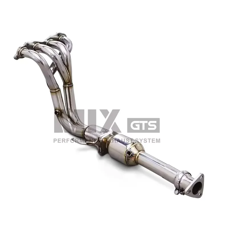 High flow exhaust manifold suitable for Honda's seventh generation Accord 2.4 exhaust system without cats