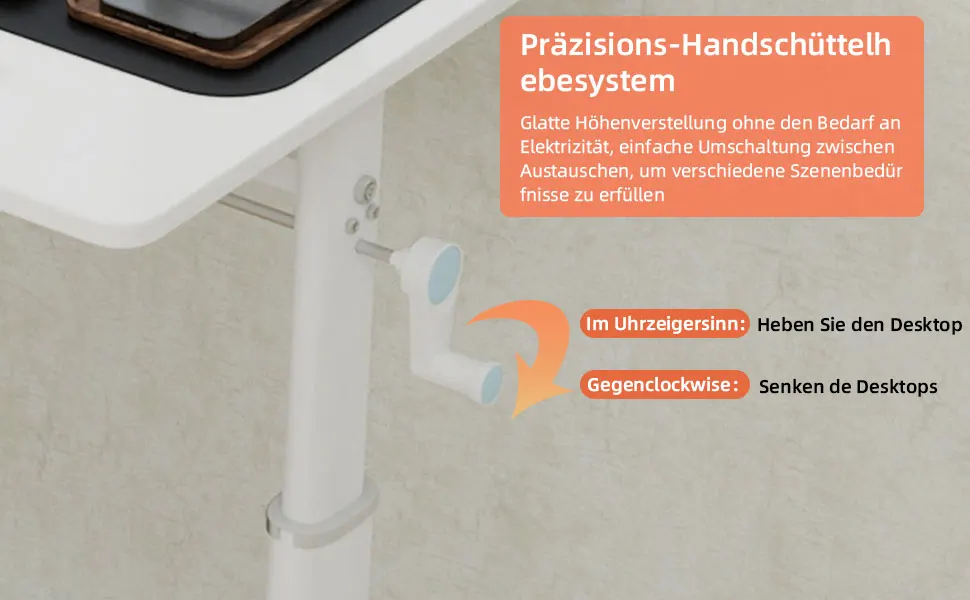 Verstellbarer Schreibtisch für Kinder und Erwachsene – höhenverstellbar, multifunktionaler Schreibtisch für Zuhause/Büro, kompaktes Design – Detail 2