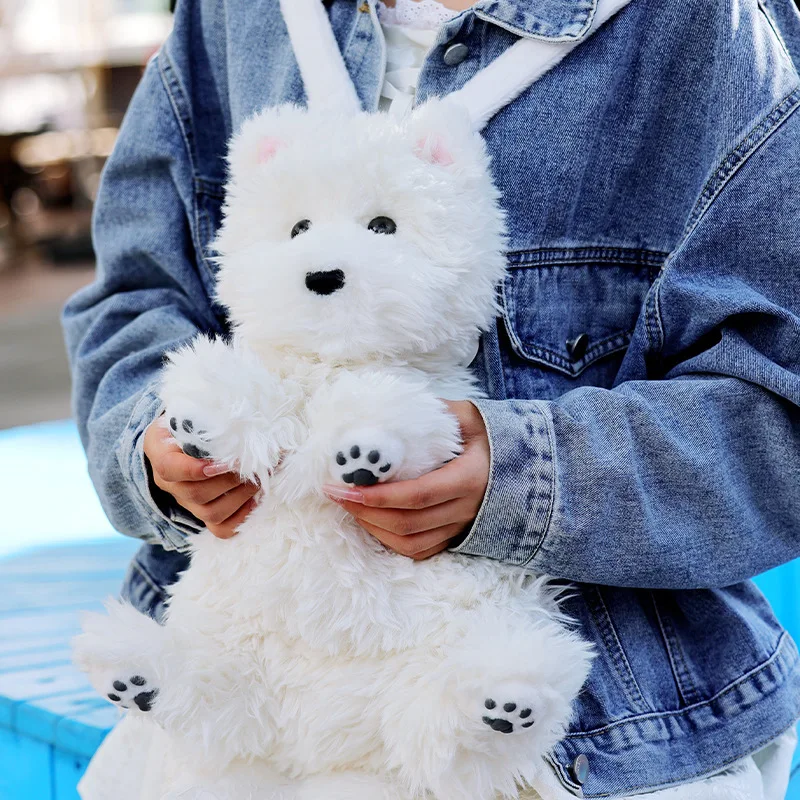 Kawaii Western Highlands Rucksack Super realistische Welpentasche Stofftier Plüschtier Kindergeschenk Ein Geburtstagsgeschenk