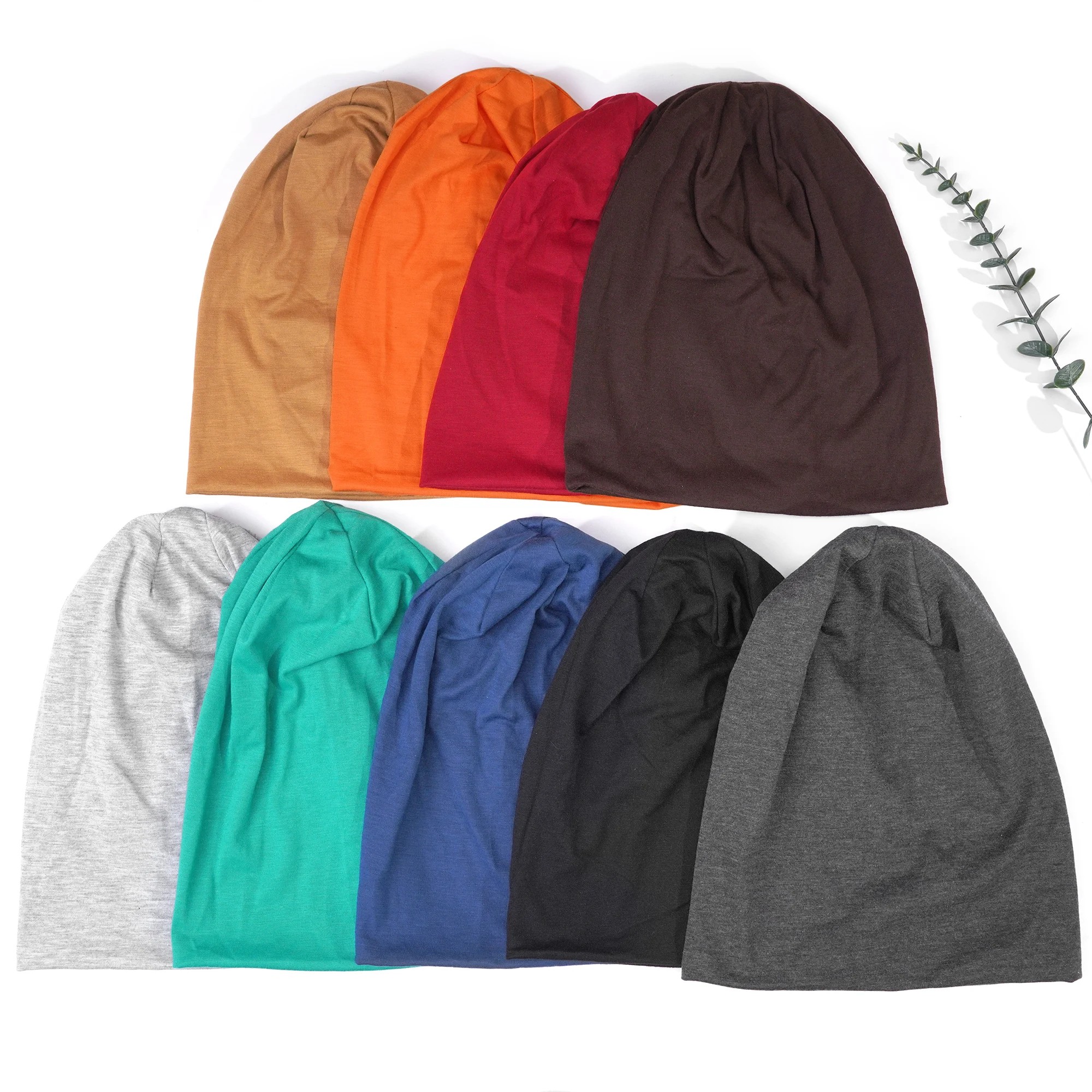 1 Pack Slouchy Beanie Hip-Hop Soft Lightweight Running Beanie Adult Dwarf Hats Chemo Cap for Men Women Breathability