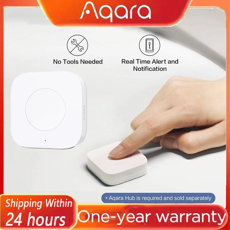 

Умный беспроводной переключатель Aqara, мини-беспроводной настенный выключатель с подсветкой, кнопка ZigBee, приложение Mihome, дистанционное управление, 3-ходовая аварийная кнопка
